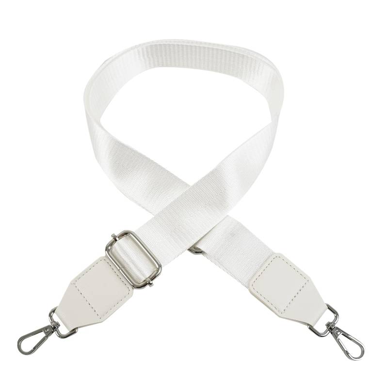 WatDenyFine Taschengurte zum Wechseln Schultergurt für Taschen Tragegurt Tasche für Handtasche Reisetasche Laptoptasche Schultergurt mit Karabiner Tragegurt Tasche (Weiß) von WatDenyFine