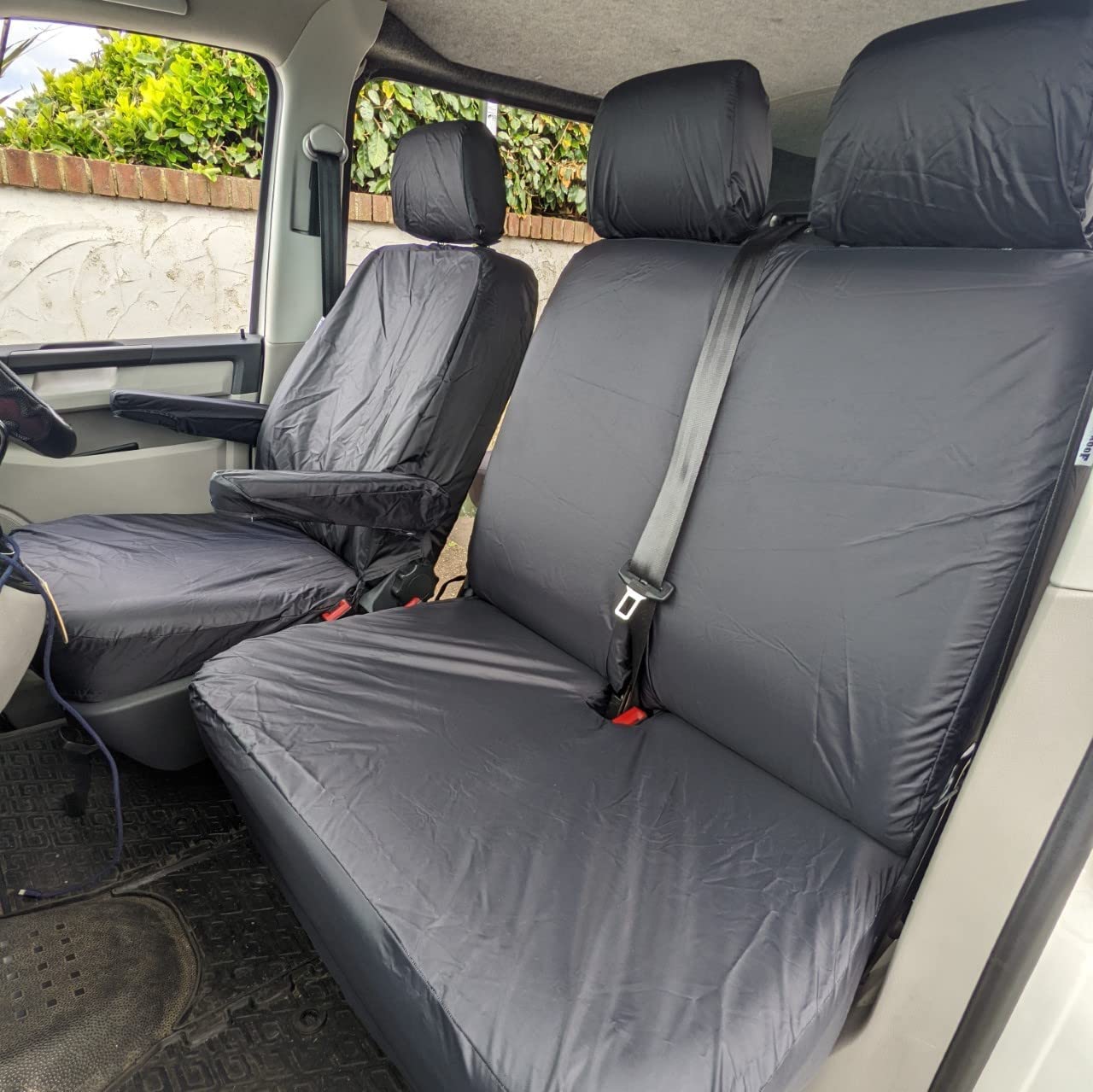 Maßgeschneiderte Van-Sitzbezüge für Volkswagen Transporter T5, T6, T6.1, wasserdicht, VW Transporter Sitzbezüge von Waterproof Seat Cover Co
