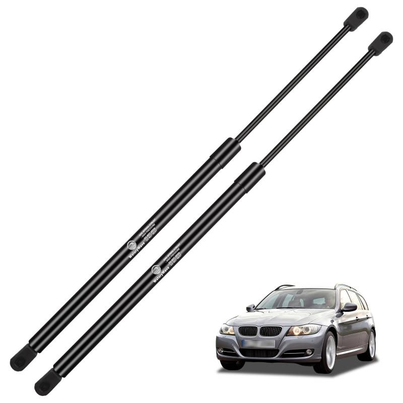 WateryWave 2X Heckklappendämpfer für BMW 3 Series E91 Touring 2004-2013 Gasdruckdämpfer Schwarz Gasfeder Heckklappe Kofferraum Dämpfer Heckklappe Ersetzen #51247127875 von WateryWave