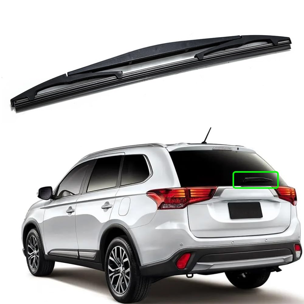 Auto Heckscheibenwischer Set,Für Mitsubishi Outlander 2016-2023,ABS Heckscheibe Scheibenwischer Arm Blatt Ersatz Zubehör Sauberes Glas Langlebig,Rear Wiper von Watsky