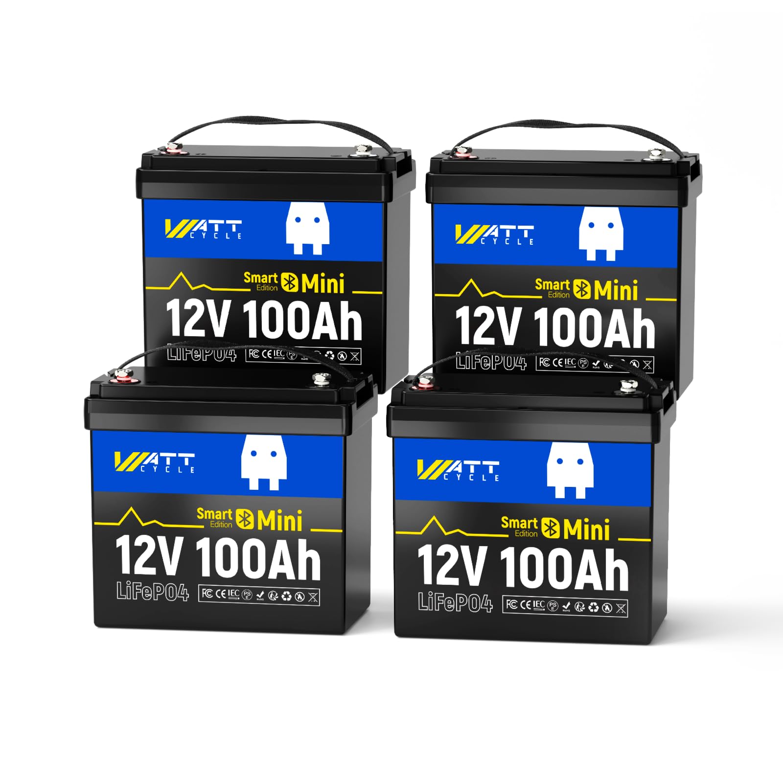 WattCycle LiFePO4 12V 100Ah Lithium Deep Cycle Batterie mit Bluetooth, 15000 Zyklen, Max. 1280W Leistung, 100A BMS, Tieftemperaturschutz, perfekter Ersatz Wohnmobil, Camping WattCycle LiFePO4 12V 100Ah Lithium Deep Cycle Batterie mit Bluetooth, 15000 Zyklen, Max. 1280W Leistung, 100A BMS, Tieftemperaturschutz, perfekter Ersatz Wohnmobil, Camping von Wattcycle