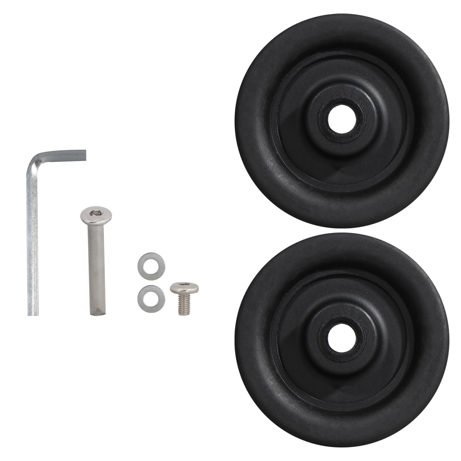 Wdbild Kofferanhänger, 1PC Praktische PVC-Gepäckräder Ersatz Leise Kofferrollen für Reisekoffer Trolley-Räder Wdbild Kofferanhänger, 1PC Praktische PVC-Gepäckräder Ersatz Leise Kofferrollen für Reisekoffer Trolley-Räder von Wdbild