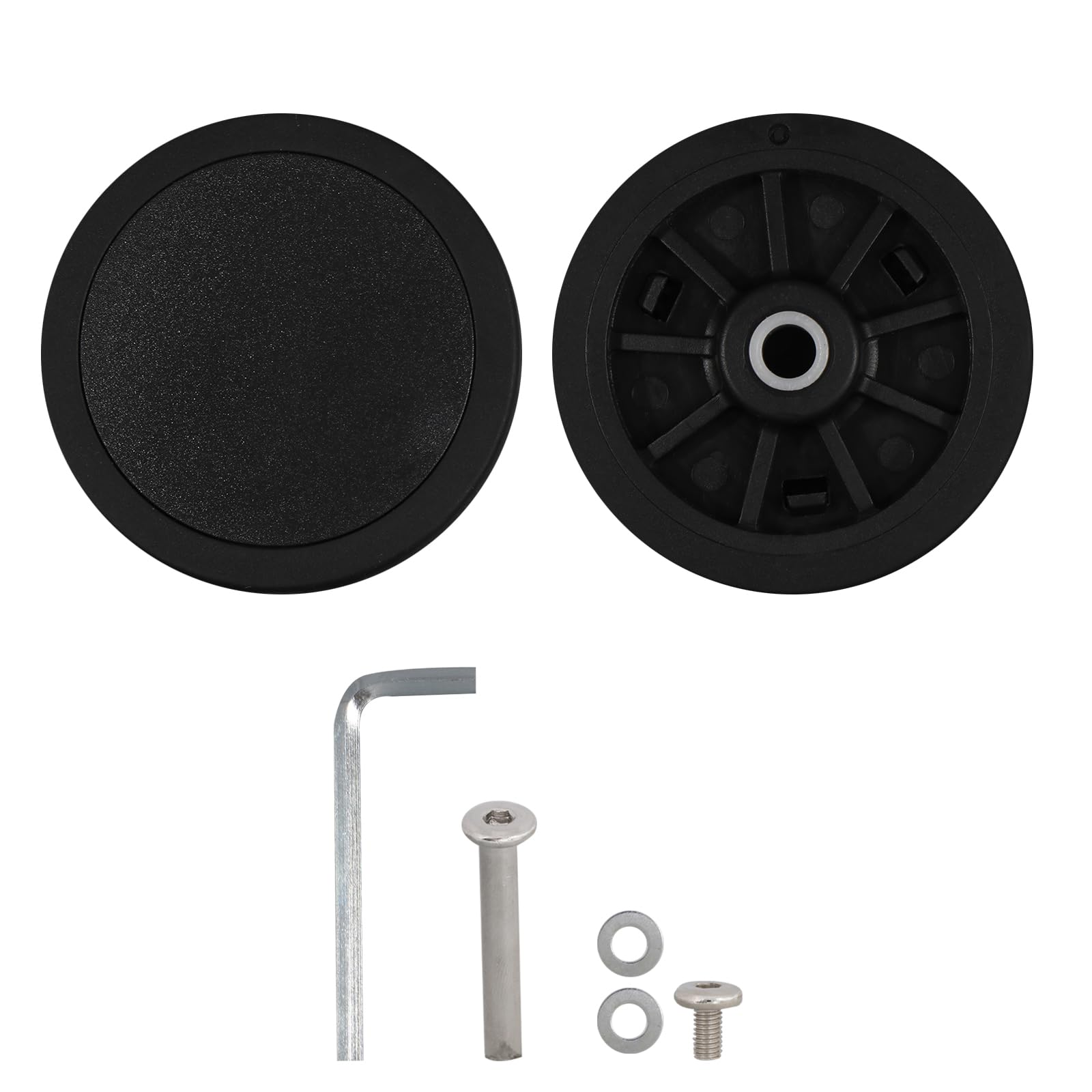 Wdbild Kofferanhänger, 1PC Praktische PVC-Gepäckräder Ersatz Leise Kofferrollen für Reisekoffer Trolley-Räder Wdbild Kofferanhänger, 1PC Praktische PVC-Gepäckräder Ersatz Leise Kofferrollen für Reisekoffer Trolley-Räder von Wdbild