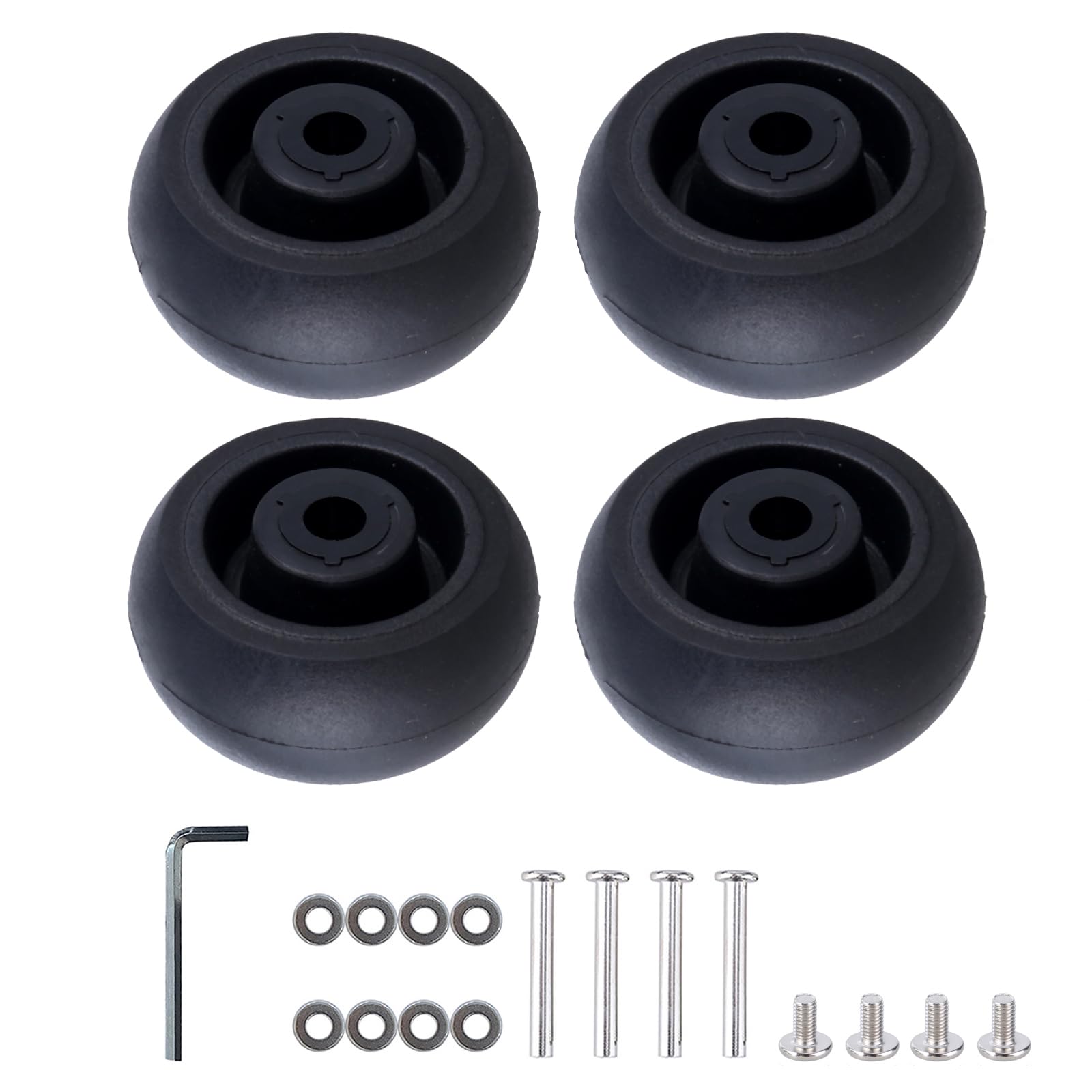 Wdbild Kofferanhänger, 4 Stück 40x18mm Kofferräder Ersatz Schwarz Gepäckräder Universal Gummi Schwenkbare Lenkrollen Reparatursätze Wdbild Kofferanhänger, 4 Stück 40x18mm Kofferräder Ersatz Schwarz Gepäckräder Universal Gummi Schwenkbare Lenkrollen Reparatursätze von Wdbild