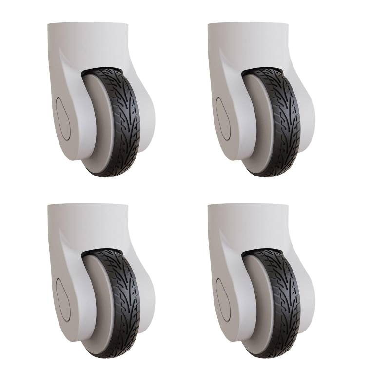 Wdbild Kofferanhänger, 4Pcs Gepäck Rad Silikon Koffer Rad Reduzieren Lärm Gepäck Spinner Rad für Die Meisten Caster von Wdbild