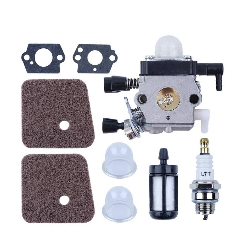 Seiten Vergaser A Kraftstoff F Set passend für FS38 HS45 FS45 FC55 FS310 Ersetzen OE auf 4228 120 0608 von WeZcHEN