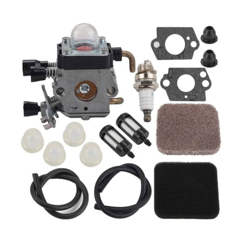 WeZcHEN Vergaserteile FS85 FS80 Geeignet für Fadentrimmer S FS75 FS80R FS85 FS85R FS85T FS85RX C1Q-S97 Vergaser mit Nachfüllungsset AF Kraftstoff von WeZcHEN