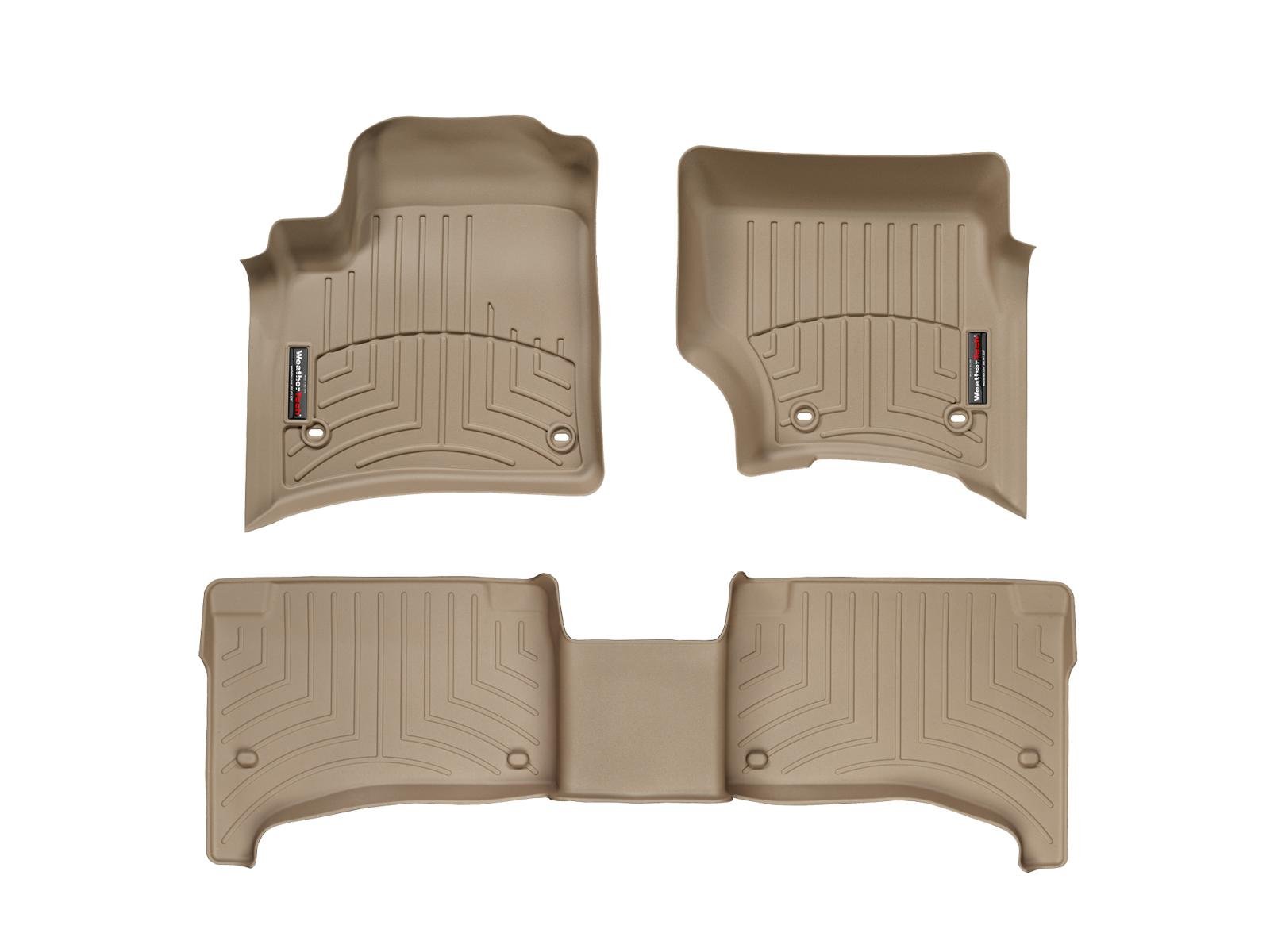 Passgenaue Fußmatten gummimatten passend für: Porsche Cayenne 9PA (Details) 2002-08|Beige|1. und 2. Reihe Weathertech FloorLiner von WeatherTech