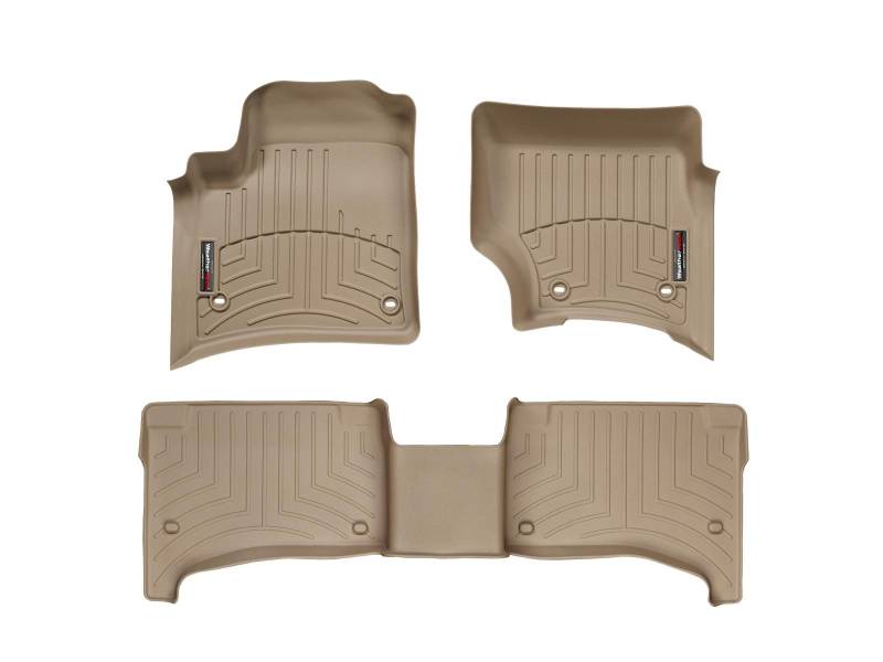 Passgenaue Fußmatten gummimatten passend für: Porsche Cayenne 9PA (Details) 2002-08|Beige|1. und 2. Reihe Weathertech FloorLiner von WeatherTech