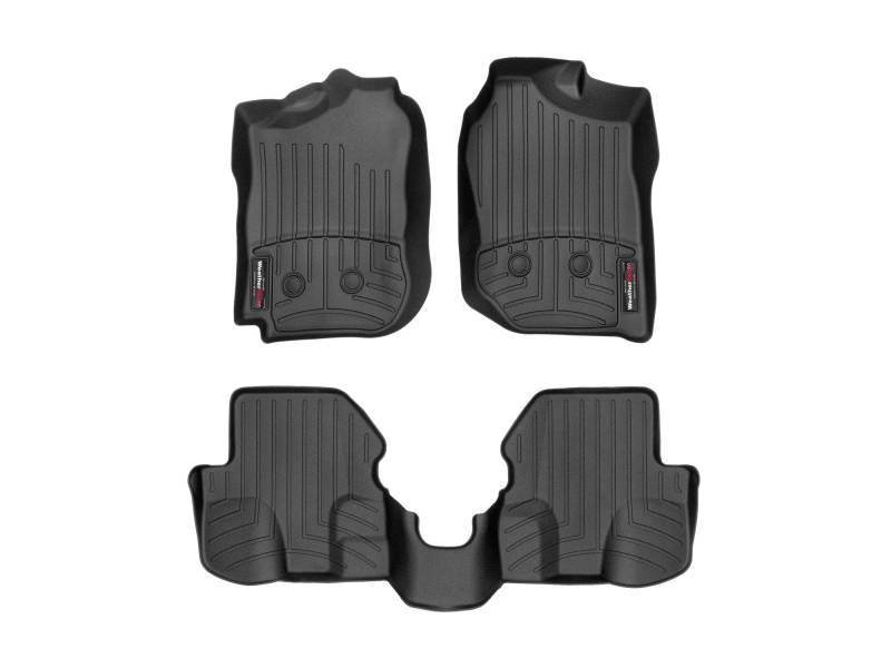 Passgenaue Fußmatten gummimatten passend für: Suzuki Jimny, 3.Gen 1998-18|Schwarz|1. und 2. Reihe Weathertech FloorLiner von WeatherTech