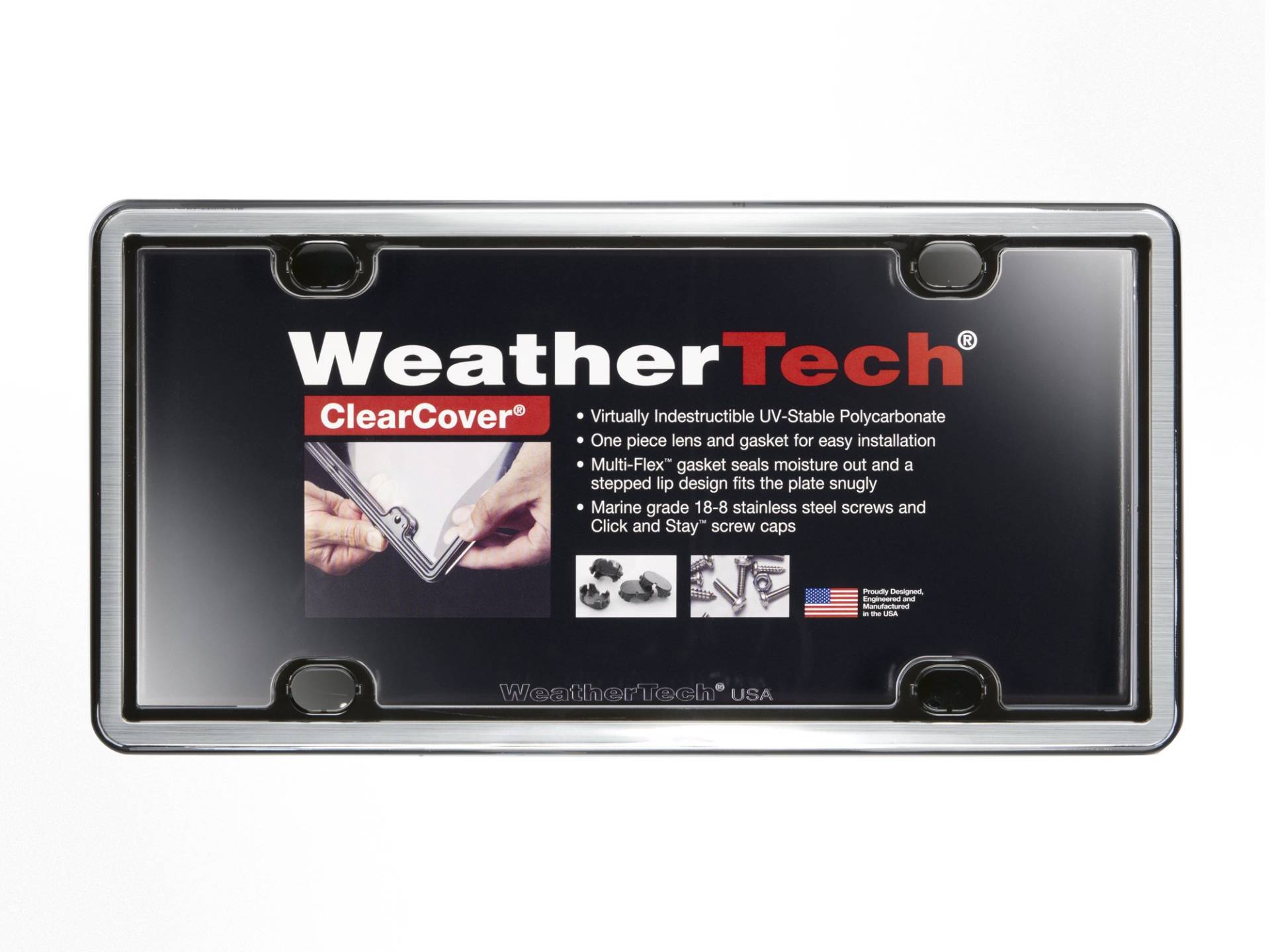 WeatherTech Gebürstete Kennzeichenabdeckung aus Edelstahl. WeatherTech Gebürstete Kennzeichenabdeckung aus Edelstahl. von WeatherTech