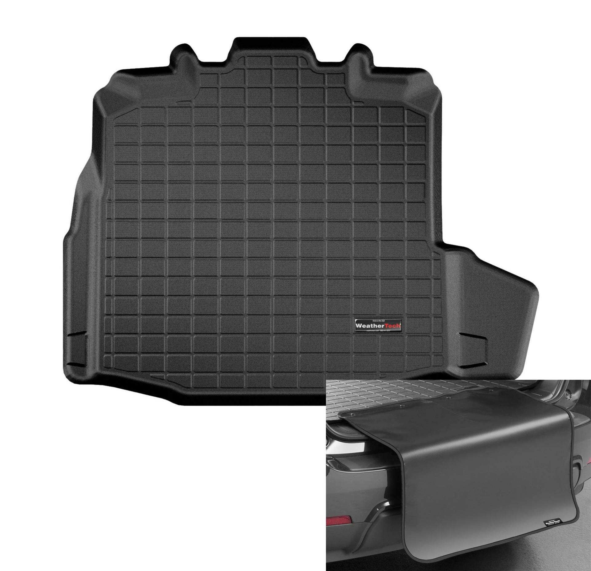 WeatherTech Kofferraumwanne +Stoßstangenschutz passend für Mercedes-Benz C-Class A205 Cabriolet 2016-19 Schwarz CargoLiner WeatherTech Kofferraumwanne +Stoßstangenschutz passend für Mercedes-Benz C-Class A205 Cabriolet 2016-19 Schwarz CargoLiner von WeatherTech