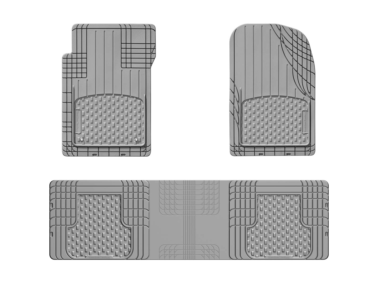 WeatherTech Universal Auto Fußmatten Zuschneidbar|Antirutsch|Geruchsfrei|Wasserfest|1. und 2. Sitzreihe Einteilig|Grau|Made by WeatherTech Universal Auto Fußmatten Zuschneidbar|Antirutsch|Geruchsfrei|Wasserfest|1. und 2. Sitzreihe Einteilig|Grau|Made by von WeatherTech