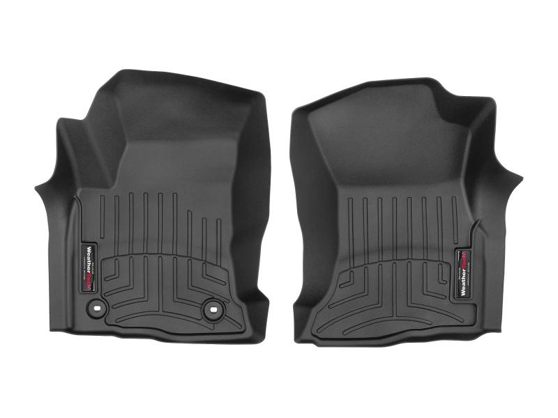 WeatherTech Passgenaue Auto Fußmatten Kompatibel mit Hilux 8. Gen (Details) 2016-22 | Schwarz|1. Reihe von WeatherTech