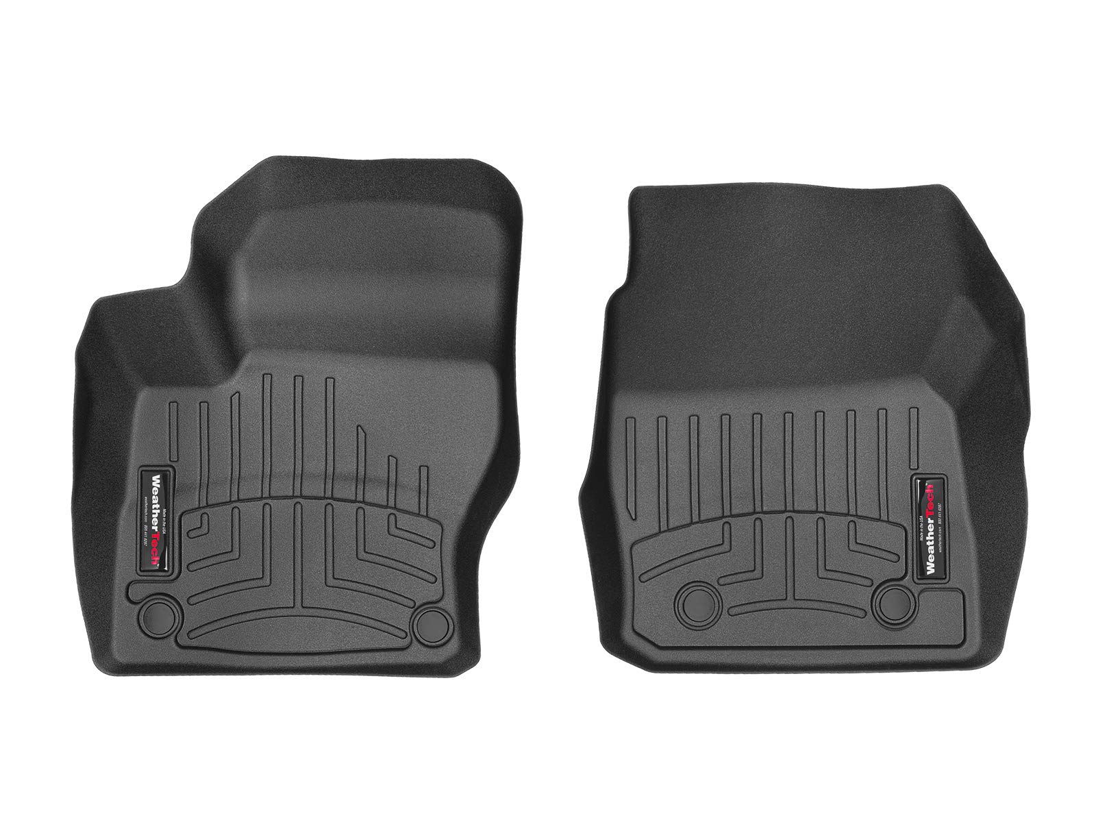Passgenaue Fußmatten gummimatten passend für: Ford Focus 3.Gen 2014-18|Schwarz|1. Reihe Weathertech FloorLiner von WeatherTech