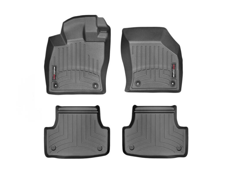 Passgenaue Fußmatten gummimatten passend für: SitzerLeon 5F 5-Türig/ST Wagon 2013-19|Schwarz|1. und 2. Reihe Weathertech FloorLiner von WeatherTech