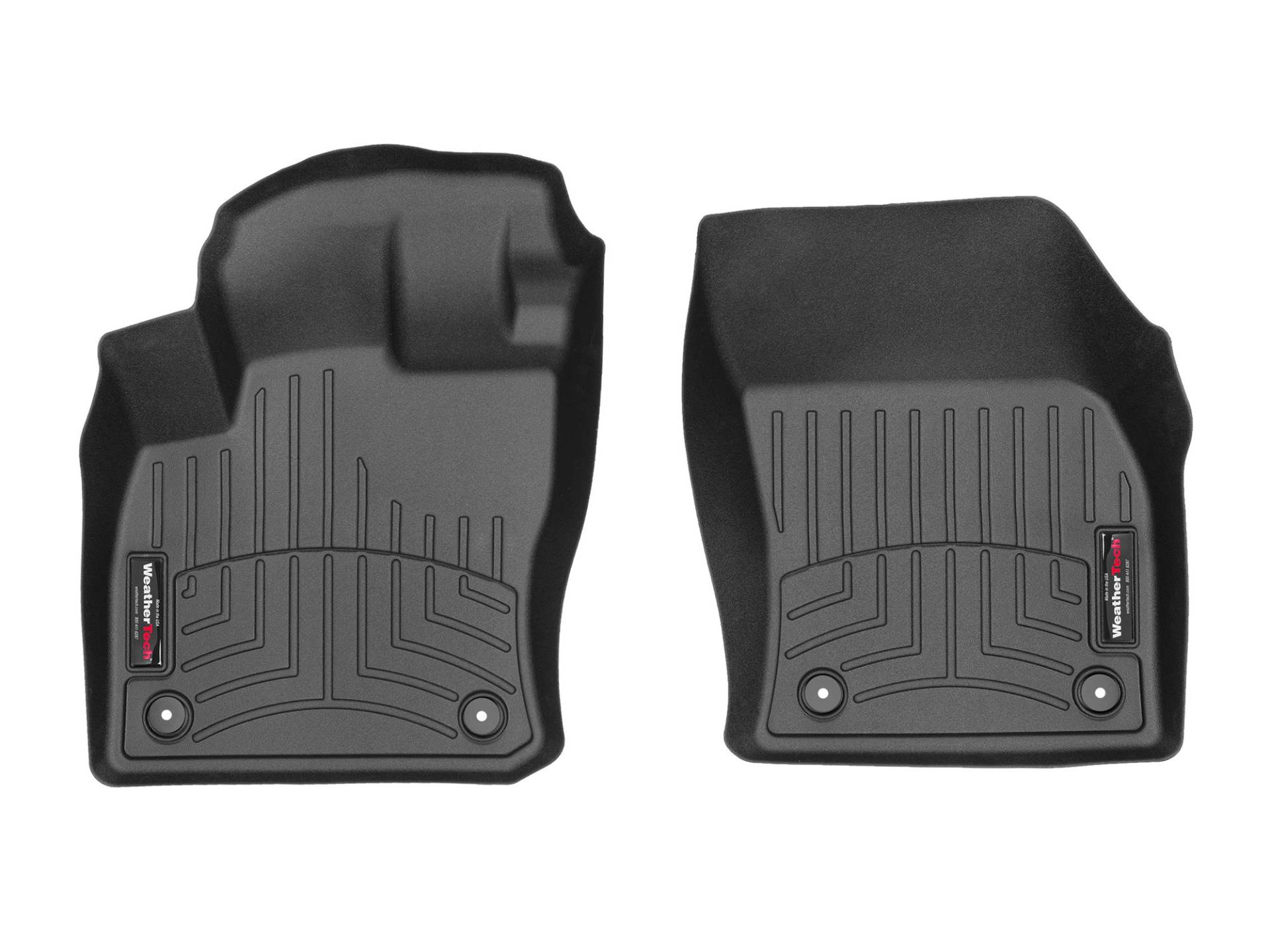 Passgenaue Fußmatten gummimatten passend für: Volkswagen Golf Sportsvan 2014-19|Schwarz|1. Reihe Weathertech FloorLiner von WeatherTech