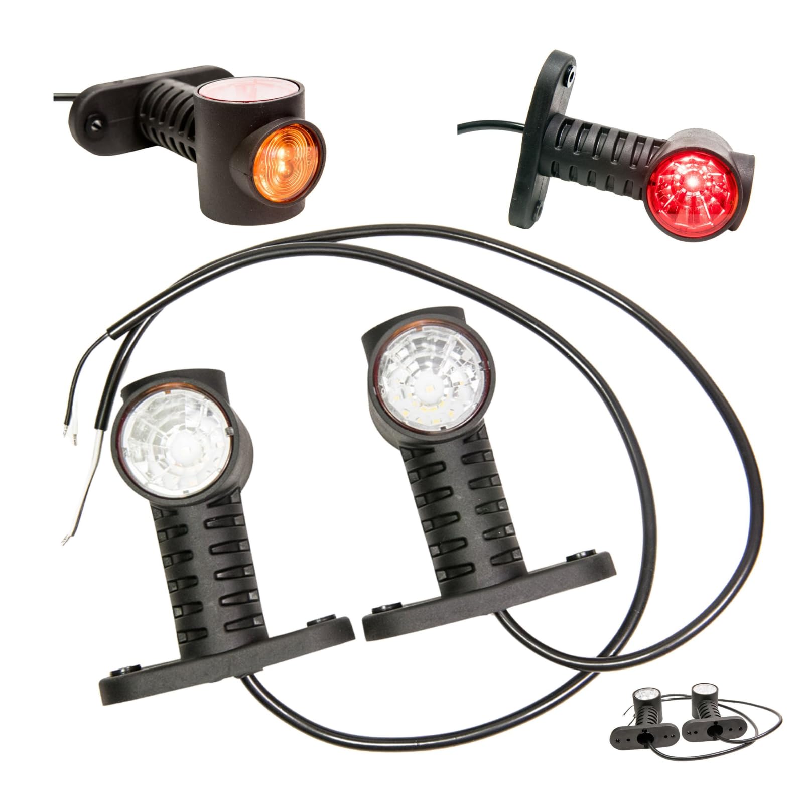 2 x LED Gummi Begrenzungsleuchte Seitenleuchte 12V 24V mit E-Prüfzeichen Positionsleuchte Auto LKW PKW Wohnwagen KFZ Lampe Leuchte Licht Weiß Rot Orange 2 x LED Gummi Begrenzungsleuchte Seitenleuchte 12V 24V mit E-Prüfzeichen Positionsleuchte Auto LKW PKW Wohnwagen KFZ Lampe Leuchte Licht Weiß Rot Orange von Web Truck