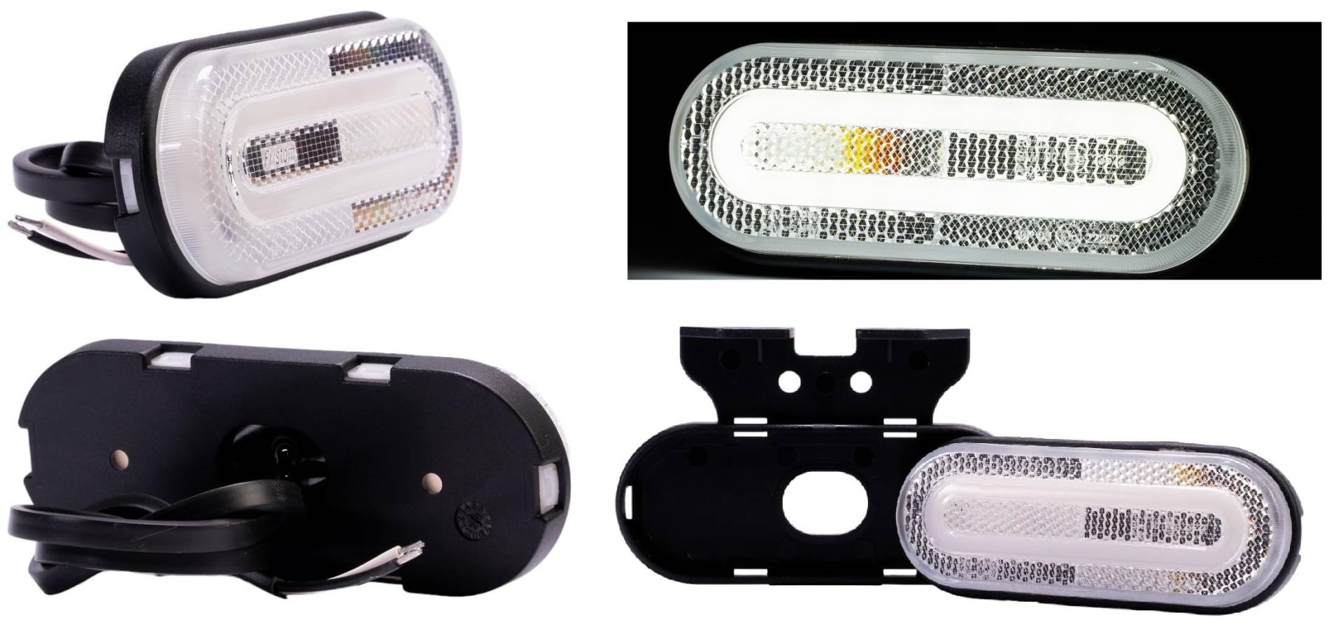 Web Truck 2 x LED-Seitenmarkierungsleuchte, Umrissleuchte flaches weißes Markierungslicht, 12 und 24 V, Positionslicht für Autos, LKWs, Anhänger, Wohnmobile und Wohnwagen Web Truck 2 x LED-Seitenmarkierungsleuchte, Umrissleuchte flaches weißes Markierungslicht, 12 und 24 V, Positionslicht für Autos, LKWs, Anhänger, Wohnmobile und Wohnwagen von Web Truck