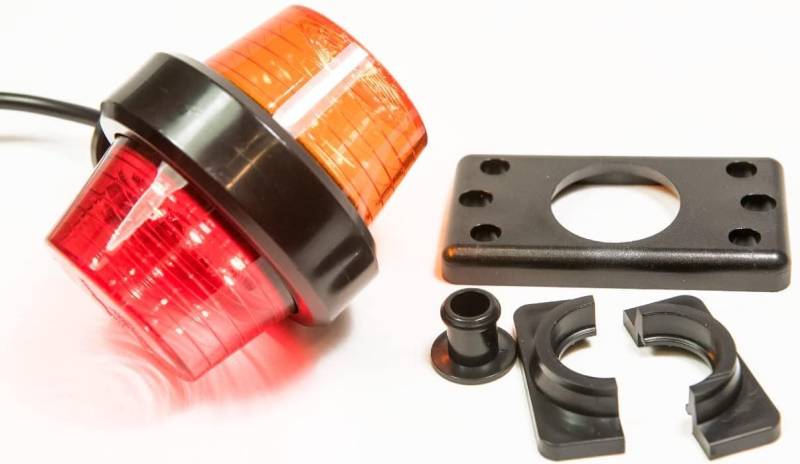 Web Truck Umrissleuchte Begrenzungsleuchte Old School Tuning Hängend Positionsleuchte 12V 24V Farben Orange und Rot für LKW PKW Anhänger, Trailer, Wohnwagen usw. 1 Stück von Web Truck