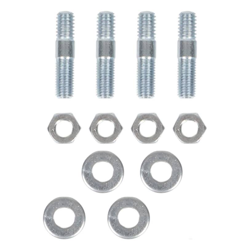 Vergaser-Stehbolzen-Set, hochpräziser, verschleißfester Vergaser-Stehbolzen, 1 3/8 Zoll langes Metall mit Abstandshaltern für 5/16-Zoll-Gewinde-Ansaugkrümmer von Weikeya