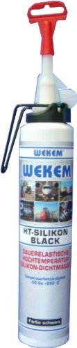 1x 200ml Wekem HT-Silikon Black Presspack WK148 von Wekem