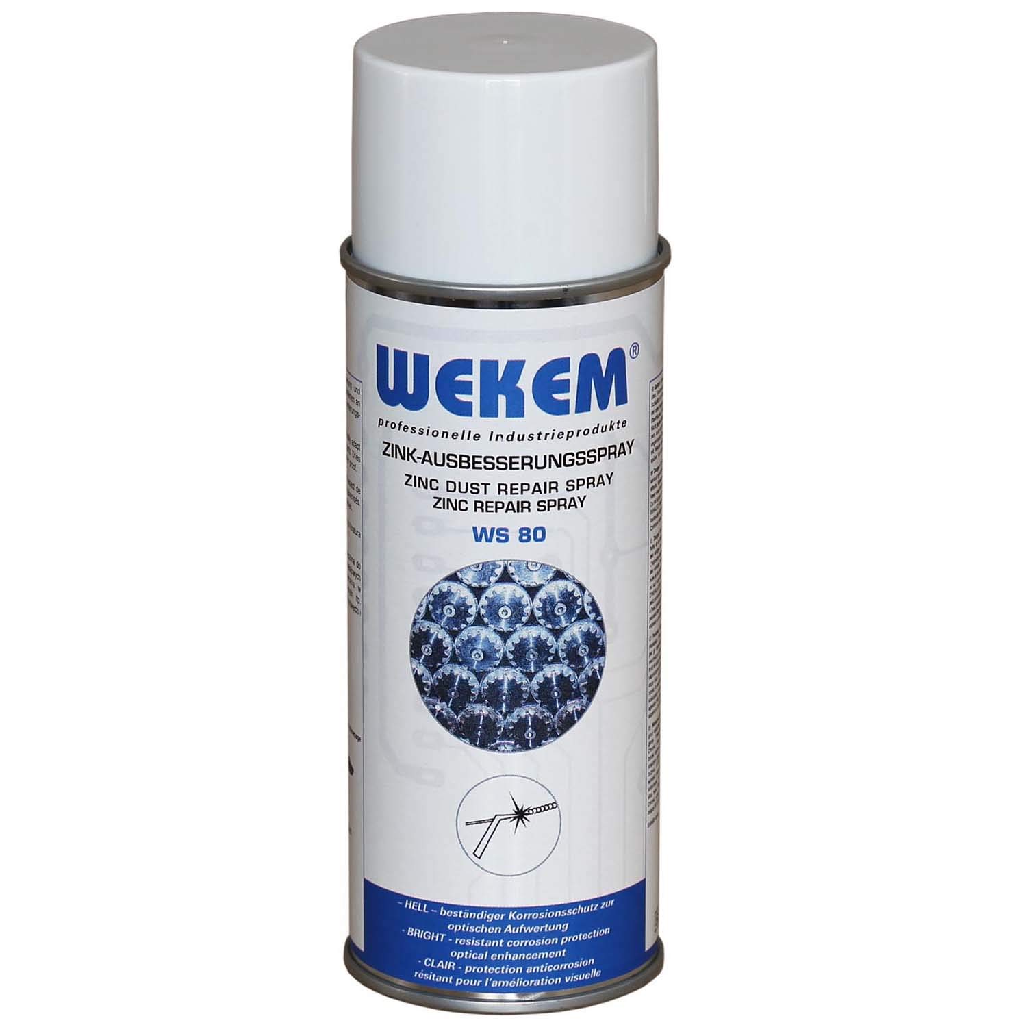 Wekem 400ml Zink-Ausbesserungsspray WS80 von Wekem
