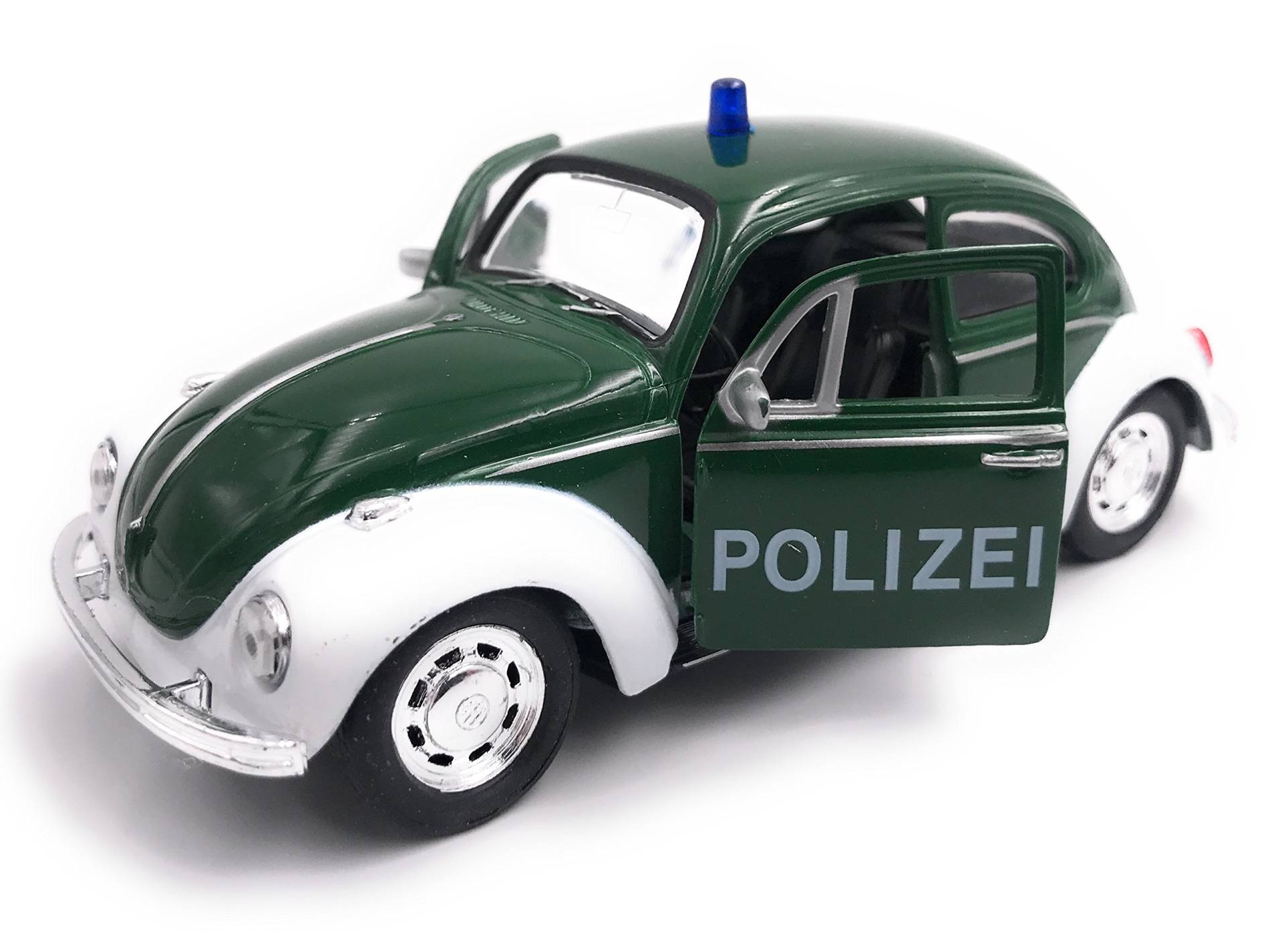 H-Customs Käfer Polizei Modellauto Auto grün Lizenzprodukt 1:34-1:39 von H-Customs