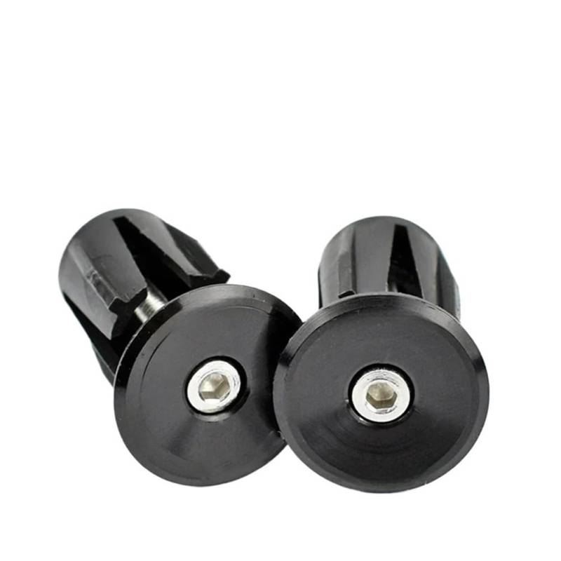 1 Paar Rennrad Lenker Grip Enden Kappe Radfahren Griff Bar Plugs 15-24mm Lenker Motorrad Griff Bar Enden Lenkergewichte(Black) von Wenqu