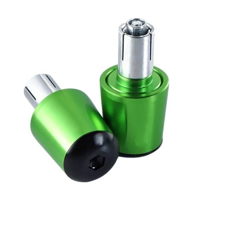 Für FZ6 Für FZ-6 Für ZF6N Für FZ6R Für Fazer 2021 2022 Motorrad Zubehör Griff Bar Lenker Griffe Kappe Ende Griff Stecker Kappe Lenkergewichte(Green) von Wenqu