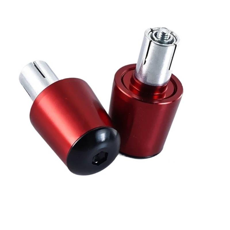 Für Mt-07 Für MT07 Für MT 07 2014-2022 2021 2020 2019 Motorrad Zubehör Griff Bar Lenker Griffe Kappe Ende Griff Stecker Kappe Lenkergewichte(Red) von Wenqu
