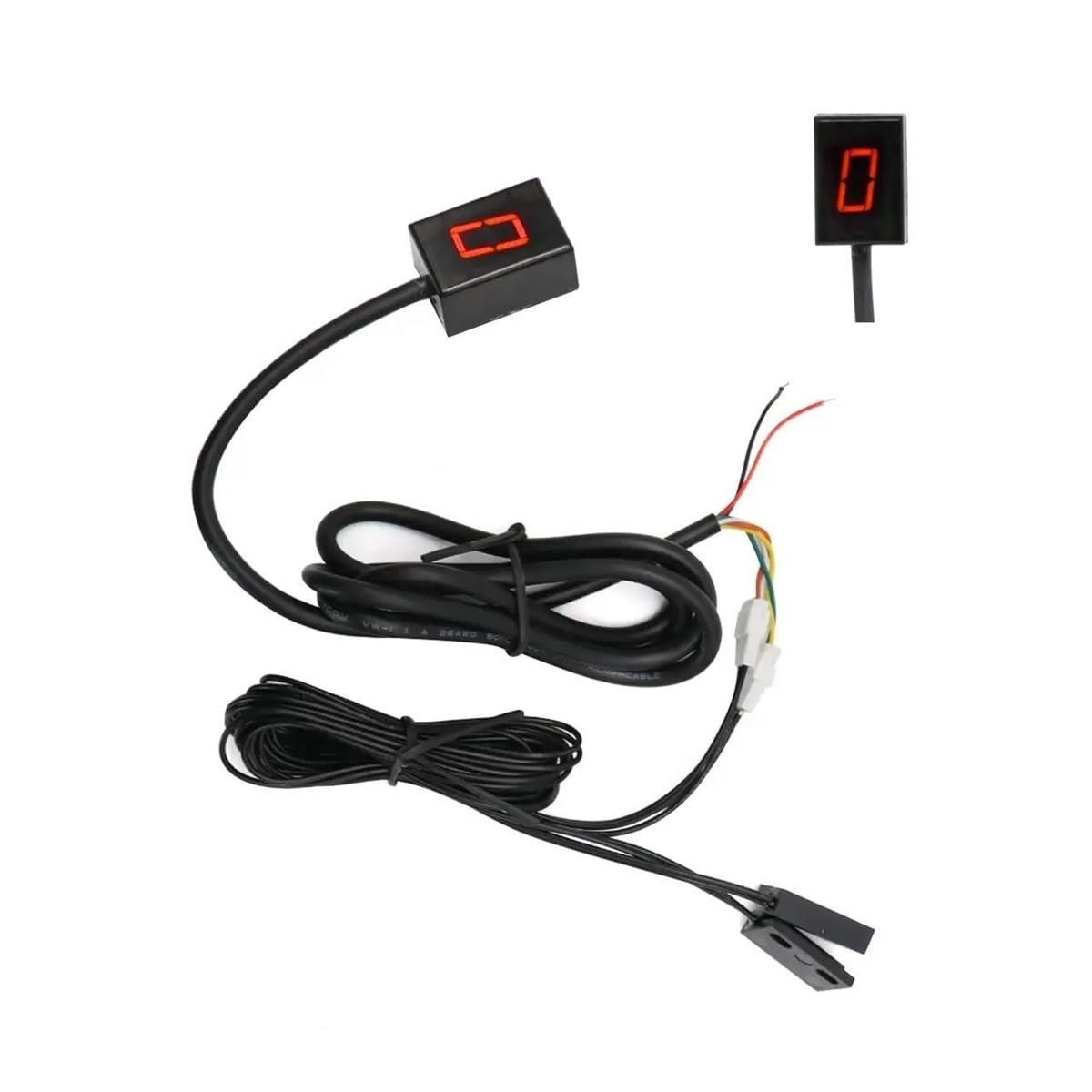 Wenqu 6 Gang Universal Motorrad Digital Getriebeanzeige Anzeige Schalthebel Magnet Getriebeanzeigehalter Digitale Ganganzeige(Red) von Wenqu
