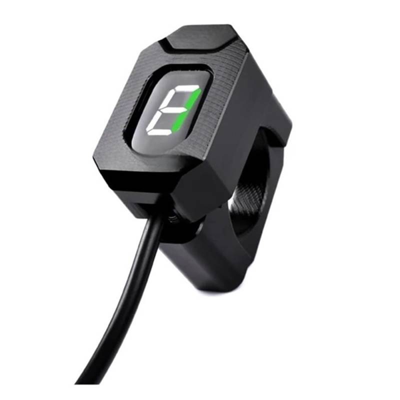 Wenqu Für CBR900 Für CBR954RR Für CBR 954RR 954 RR R 2002 2003 Motorrad Ganganzeige 1-6 Level Geschwindigkeit Digital Meter Digitale Ganganzeige(Fixed Ring Green) von Wenqu