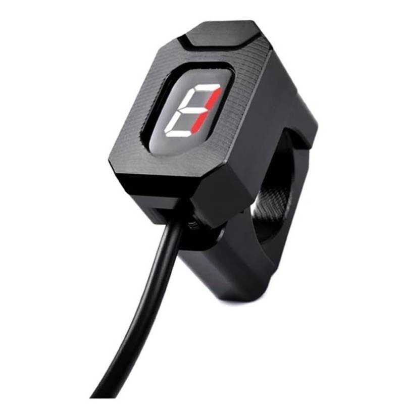 Wenqu Für CBR900 Für CBR954RR Für CBR 954RR 954 RR R 2002 2003 Motorrad Ganganzeige 1-6 Level Geschwindigkeit Digital Meter Digitale Ganganzeige(Fixed Ring Red) von Wenqu