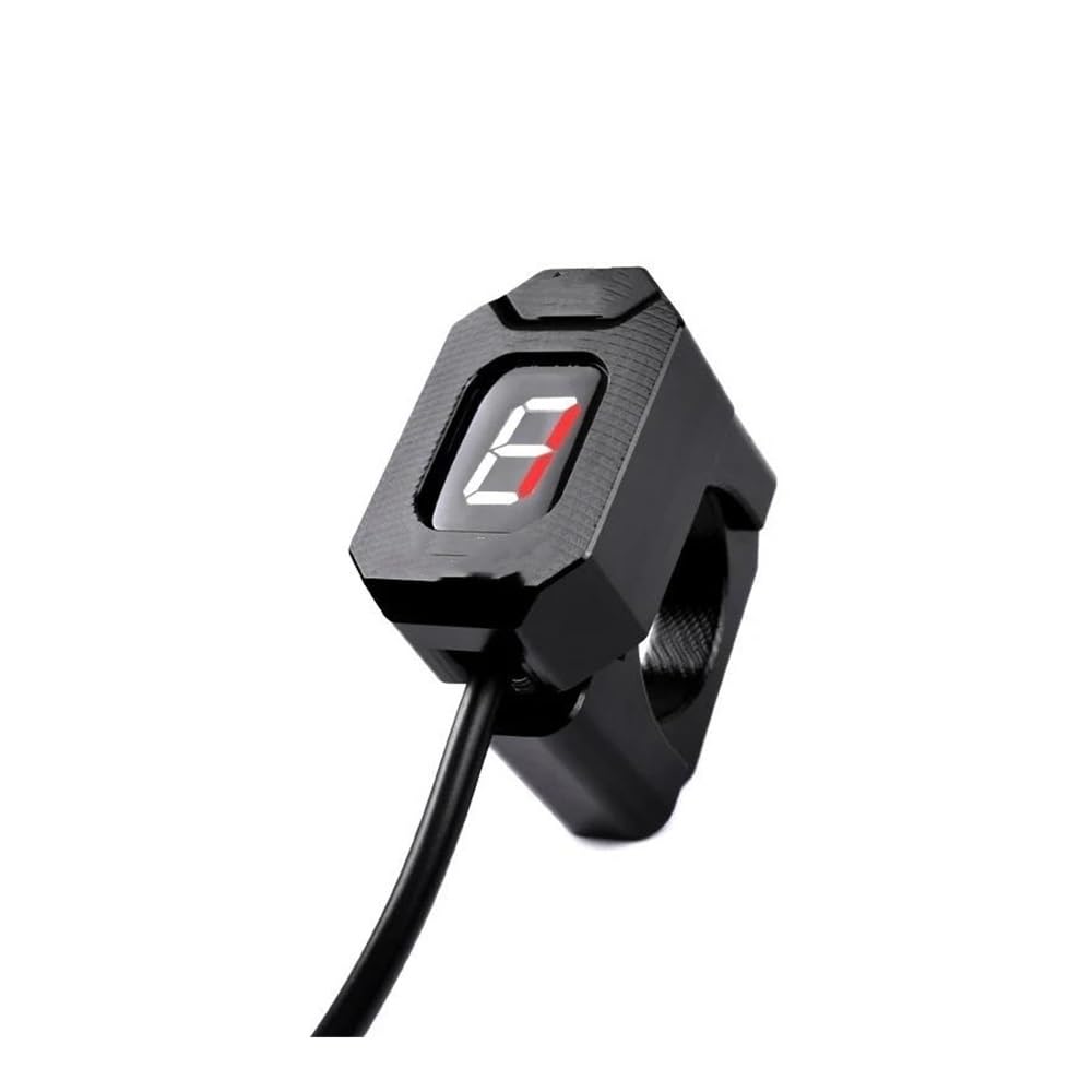 Wenqu Für Daytona Für 955i 2002 2003 2004 2005 2006 Motorrad LCD 6 Geschwindigkeit 1-6 Ebene Getriebe Anzeige Digital Getriebe Meter Digitale Ganganzeige(Fixed Ring Red) von Wenqu