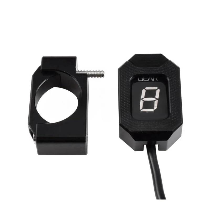 Wenqu Für FZ8 Für FZ8 2010-2015 Für FZ1 2001-2017 Motorrad 1-6 Level Getriebe Anzeige Digitale Getriebe Meter Digitale Ganganzeige(Fixed Ring Red) von Wenqu