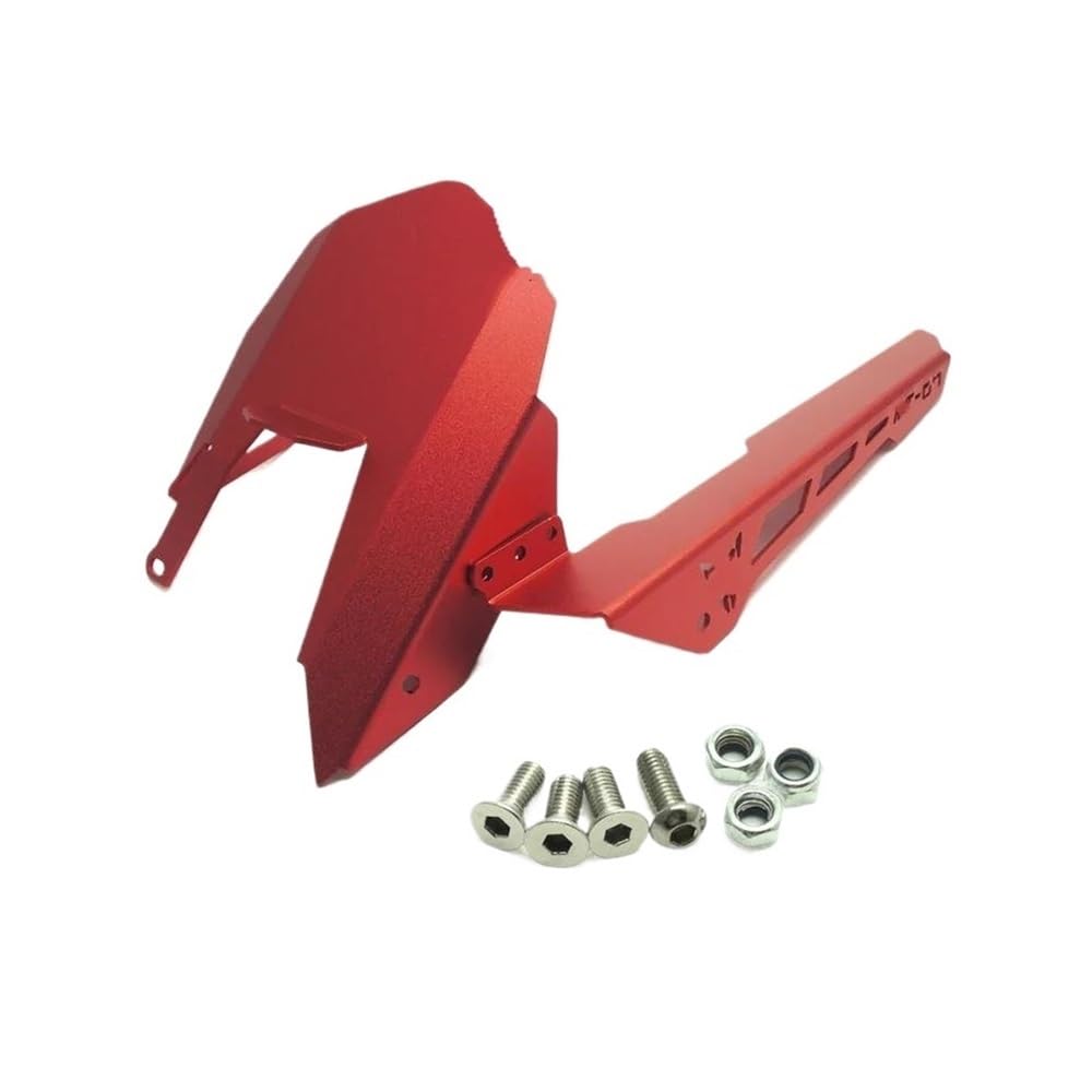 Wenqu Für MT-07 Für FZ07 Für XSR700 Für MT-07 Für Tracer Motorrad Kotflügel Hinten Mit Kette Schutzfolie Hinten Kettenschutz(Red) von Wenqu