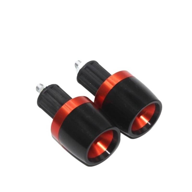 Wenqu Für MT07 Für MT 07 Für Mt-07 Motorradzubehör 7/8 "Lenkergriffe Enden Gegengewichtskappenschieber Lenkergewichte(Orange) von Wenqu