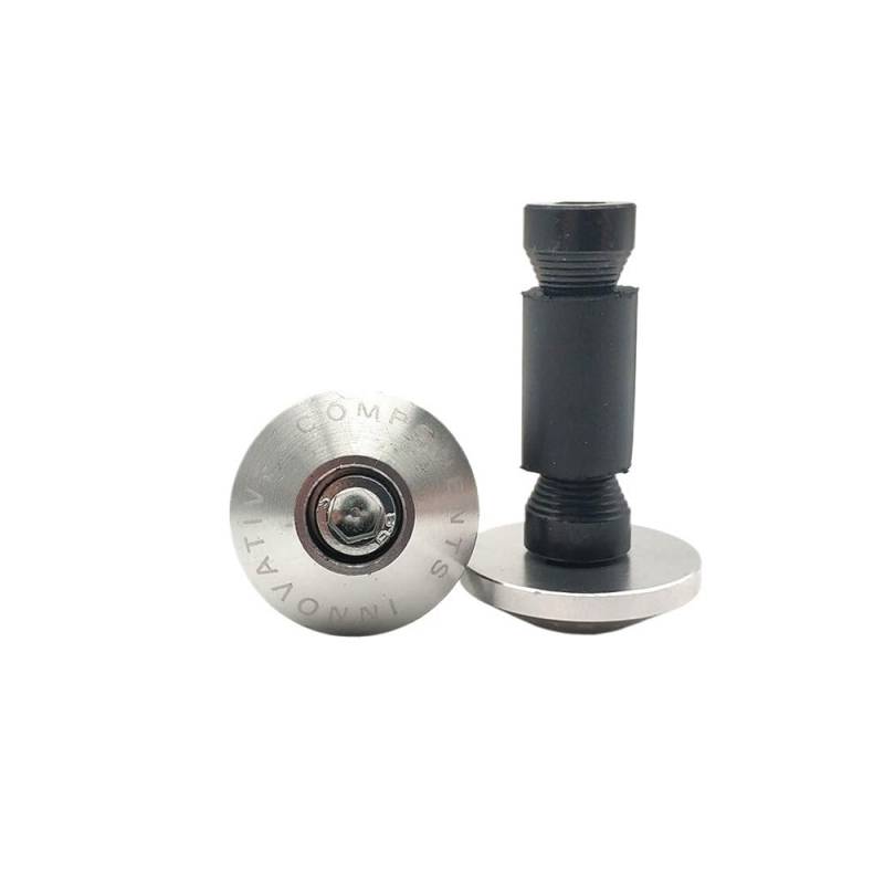 Wenqu Für Xmax 125/250/300/400 Für NMAX 125 Für R120 Motorradhandle Endstange Balanced Slider -Lenkerleiterdeckel Griffe Lenkergewichte(Gray) von Wenqu