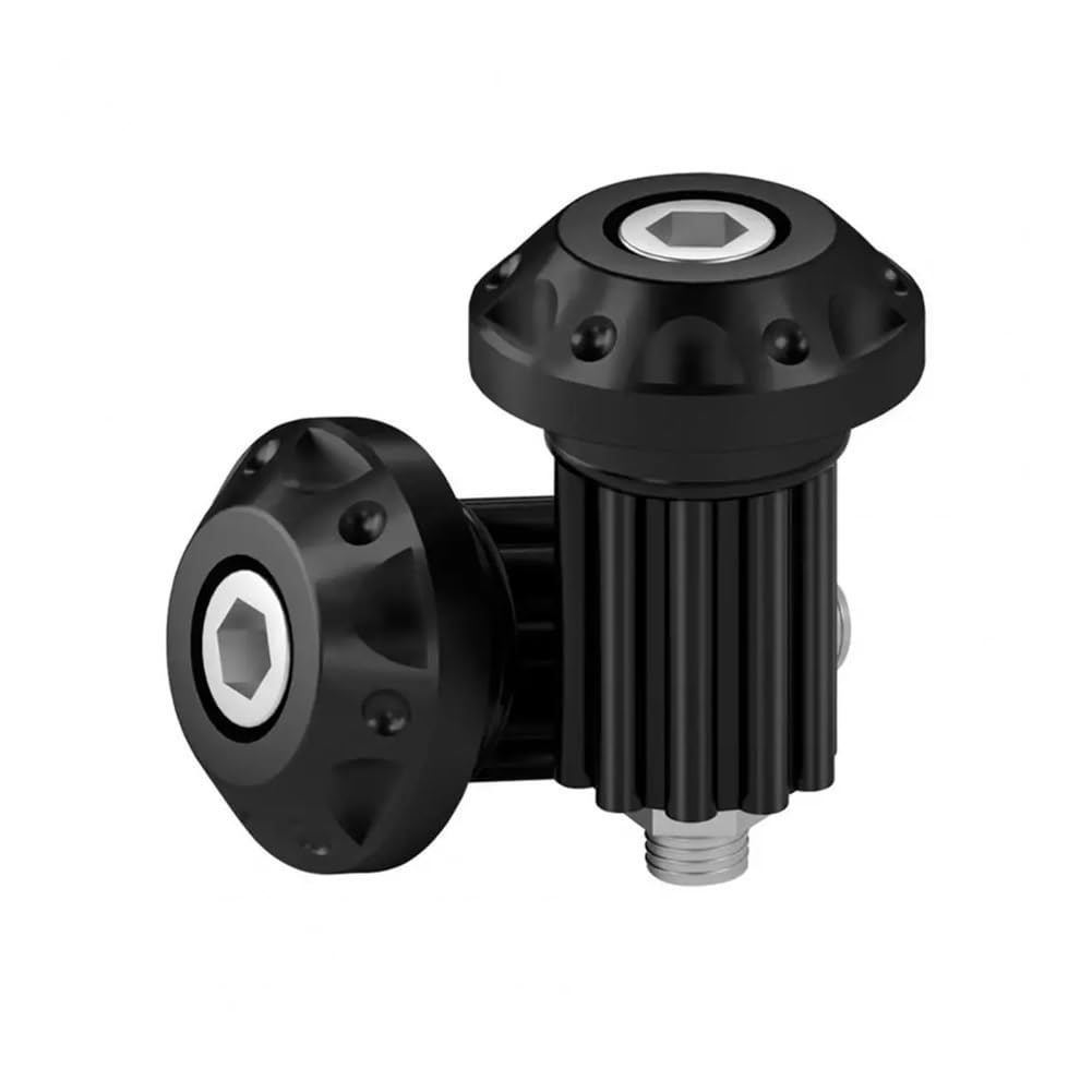 Wenqu Motorrad-Lenkerenden Universelle Motorrad-Lenkerenden 1 Paar Lenkergewichte(Black) von Wenqu