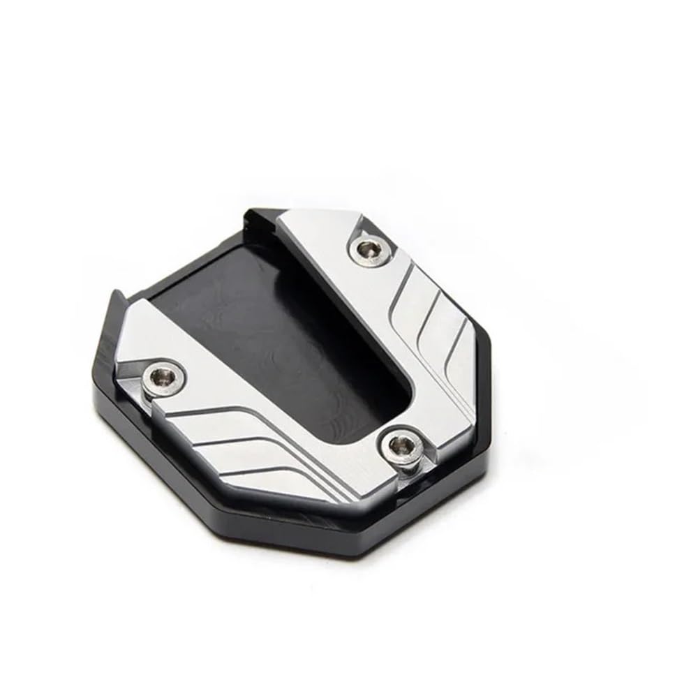 Wenqu Vergrößern Unterstützung CNC Aluminium Legierung Motorrad Fahrrad Ständer Extender Fuß Seite Stehen Verlängerung Pad Unterstützung Platte Anti-Skid Vergrößerte Basis(Color1) von Wenqu