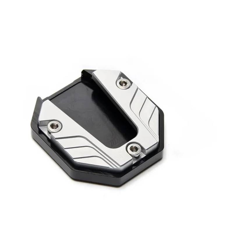 Wenqu Vergrößern Unterstützung CNC Aluminium Legierung Motorrad Fahrrad Ständer Extender Fuß Seite Stehen Verlängerung Pad Unterstützung Platte Anti-Skid Vergrößerte Basis(Color1) von Wenqu