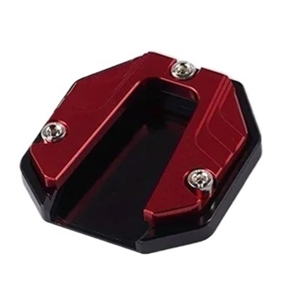 Wenqu Vergrößern Unterstützung Universal Roller Motorrad Fahrrad Ständer Extender Fuß Seite Stehen Verlängerung Pad Unterstützung Platte Anti-Skid Vergrößerte Basis(Red) von Wenqu