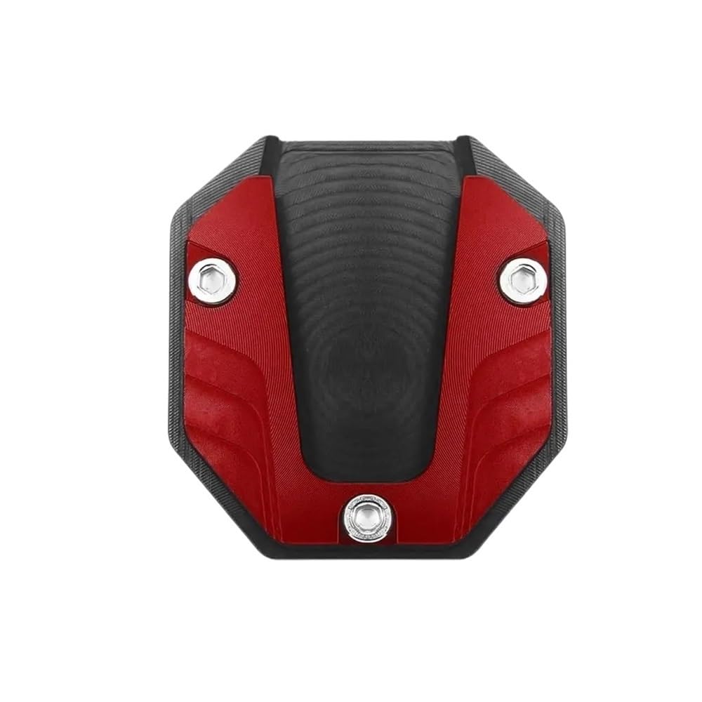 Wenqu Vergrößern Unterstützung Universal Roller Motorrad Fahrrad Ständer Extender Fuß Seite Stehen Verlängerung Pad Unterstützung Platte Anti-Skid Vergrößerte Basis(Red) von Wenqu