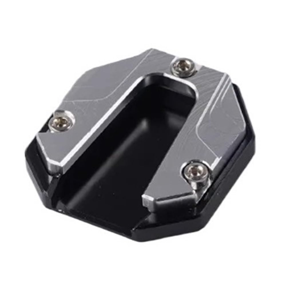 Wenqu Vergrößern Unterstützung Universal Roller Motorrad Fahrrad Ständer Extender Fuß Seite Stehen Verlängerung Pad Unterstützung Platte Anti-Skid Vergrößerte Basis(Silver) von Wenqu