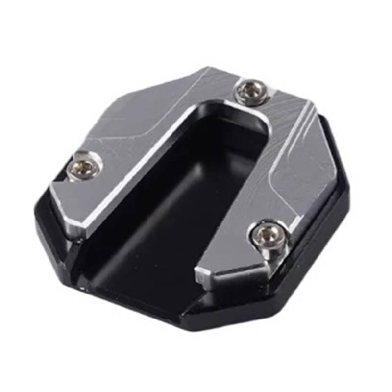 Wenqu Vergrößern Unterstützung Universal Roller Motorrad Fahrrad Ständer Extender Fuß Seite Stehen Verlängerung Pad Unterstützung Platte Anti-Skid Vergrößerte Basis(Silver) von Wenqu