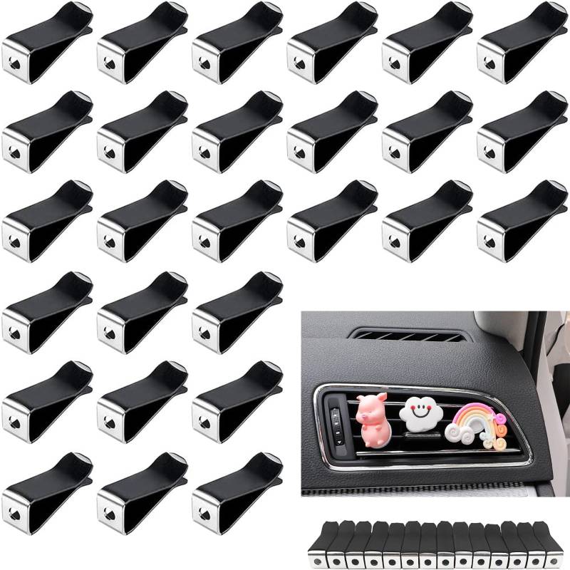 50 Stück Quadratischer Kopf Auto Vent Clip Auto-Lüftungsschlitz-Clips Auto-Lüftungsclips Lufterfrischer Clips Auto Air Fresh Clips Auto-Lüftungsclip Auto-Lüftungsschlitz-Clips Für Büro von Wenyue