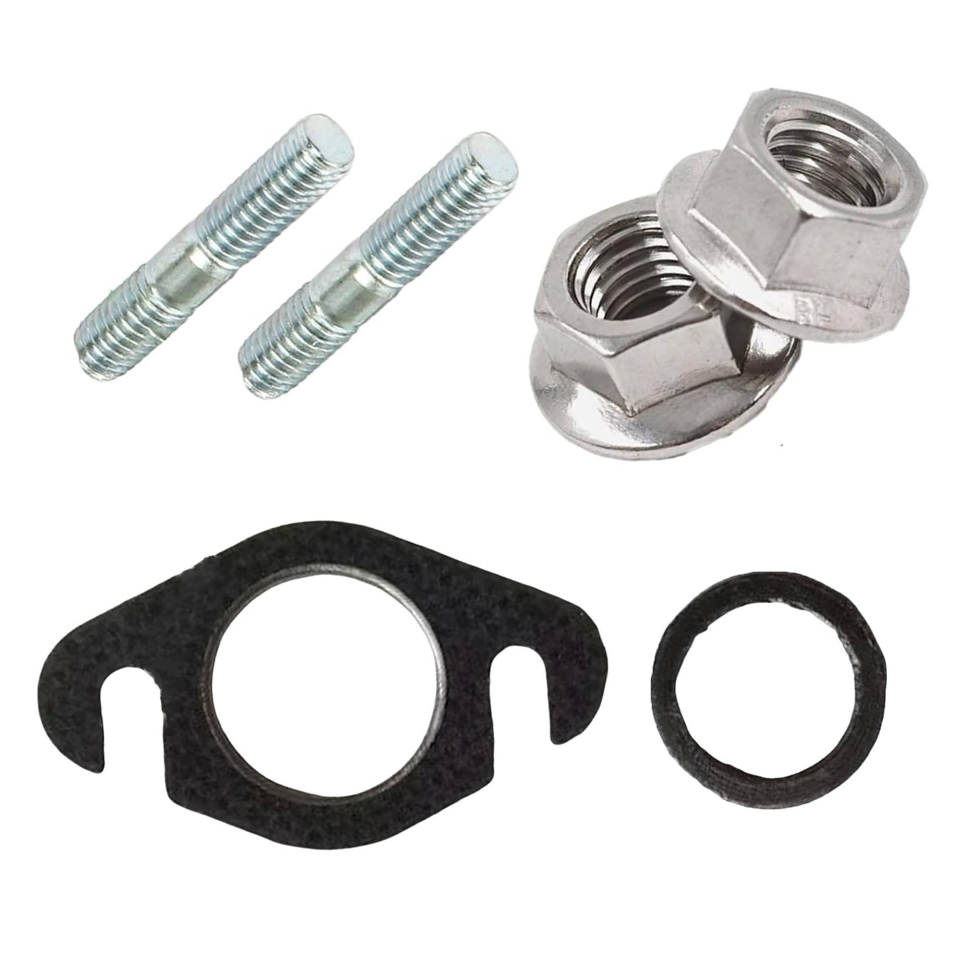 Auspuffdichtung,Auspuff Stehbolzen,Krümmer Dichtung Set,50ccm 2T Roller Einzylinder Auspuff 25mm 2 offene Löcher Achsabstand 48mm,für Yamaha Aerox Mach-G Jog-R Bw’s Nitro,für 50ccm Roller Auspuffdichtung,Auspuff Stehbolzen,Krümmer Dichtung Set,50ccm 2T Roller Einzylinder Auspuff 25mm 2 offene Löcher Achsabstand 48mm,für Yamaha Aerox Mach-G Jog-R Bw’s Nitro,für 50ccm Roller von Wenyue