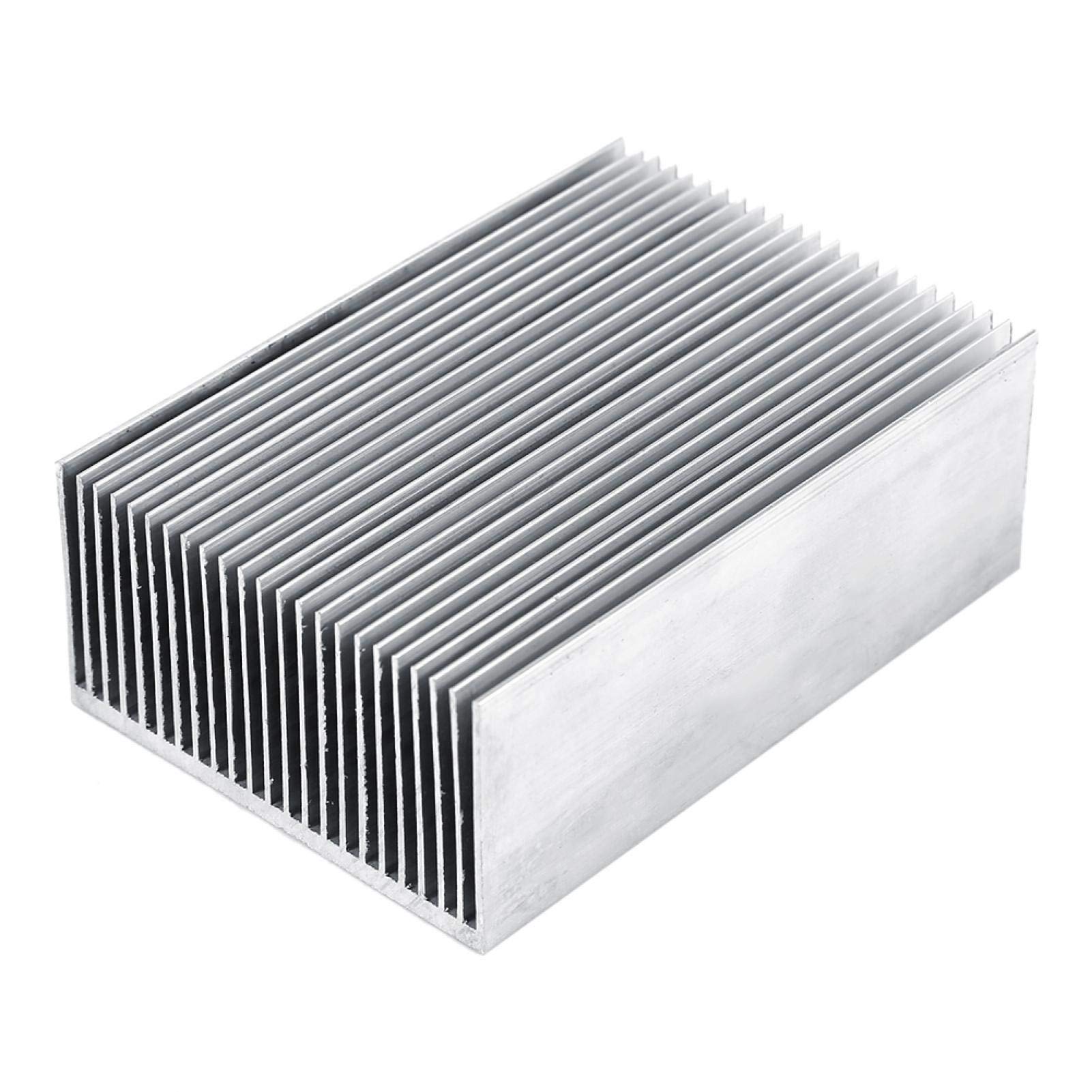 Kühlkörper, Weojeviy Kühlrippen mit Lüfter, Aluminium-Kühlkörper-Kühlkörper-Modul-Kühlrippe für Hochleistungs-LED-Verstärker-Transistor-Halbleitergeräte mit 100 Mm (L) X 69 Mm (B) X 36 Mm (H) von Weojeviy
