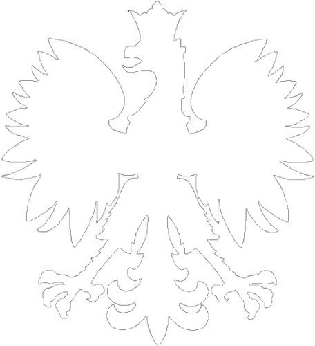 2x Auto Aufkleber Polen Wappen Adler "Polska" Car Sticker Poland konturgeschnitten (ca. 11x11 cm, Weiß) von Werbetechnik Sotirios Papoutsis